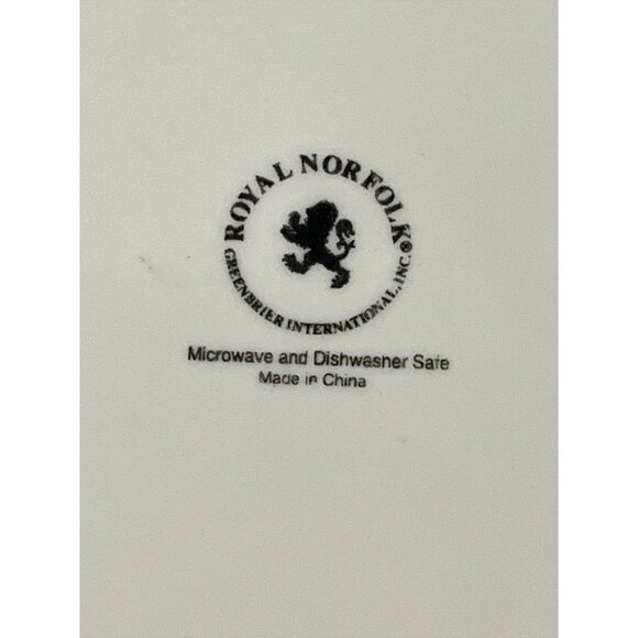 Royal Norfolk Autumn Dinner Plate – 10.5” Fall Leaves and Acorns Ceramic - Picture 3 of 3